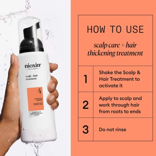 Nioxin Pro Clinical System 4 Leave-In Treatment for Coloured Hair with Progressed Thinning 100ml Discount
