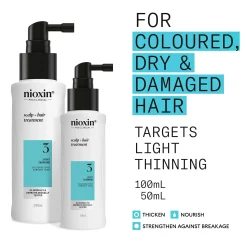 Nioxin Pro Clinical System 3 Leave-In Treatment for Coloured Hair with Light Thinning 100ml Outlet