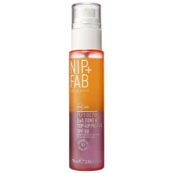 Nip + Fab Peptide Fix 2-in-1 SPF 50 Tone + Top Up Mist 4% 75ml New
