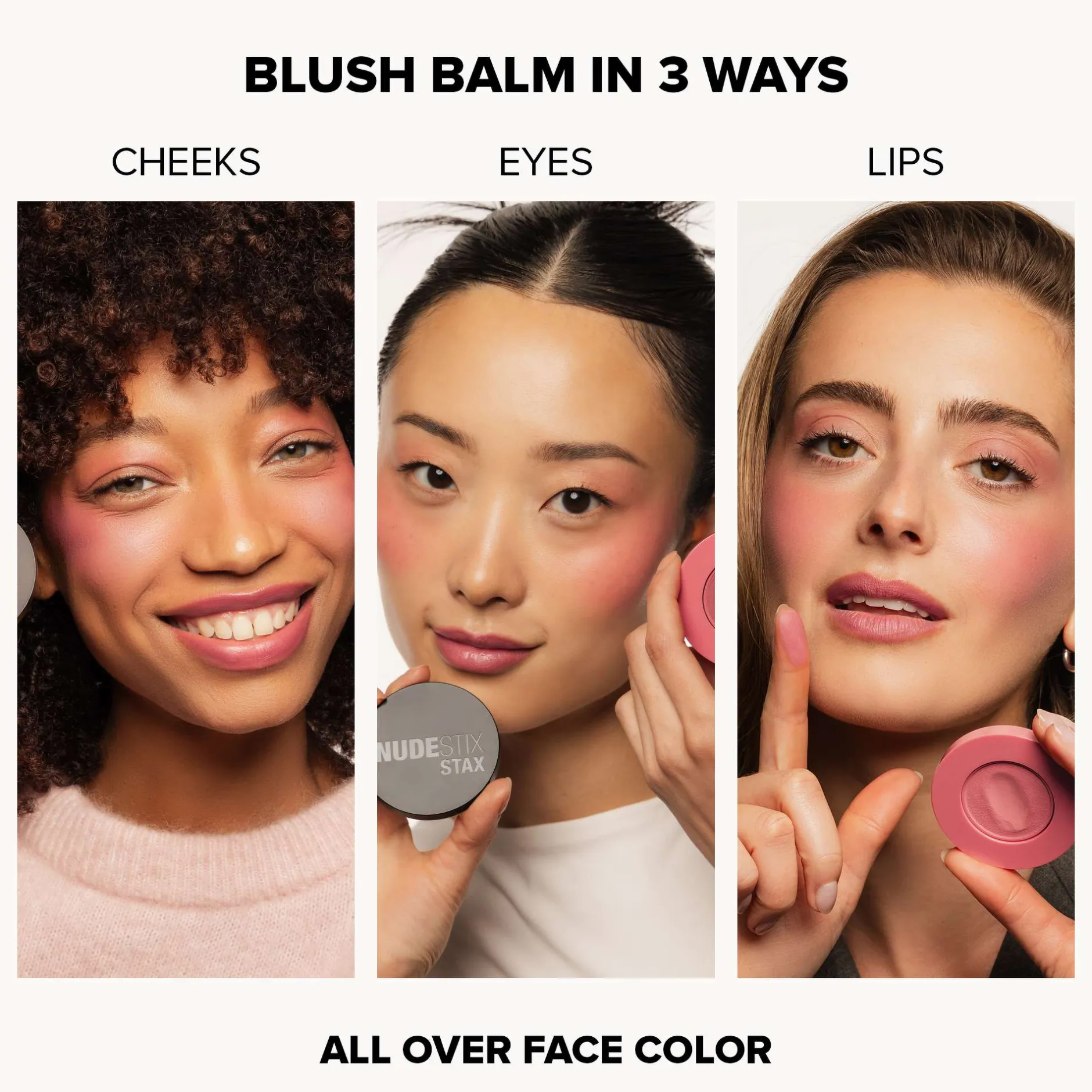 NUDESTIX Stax All Over Color Blush Balm Pink Love 2.5g Best