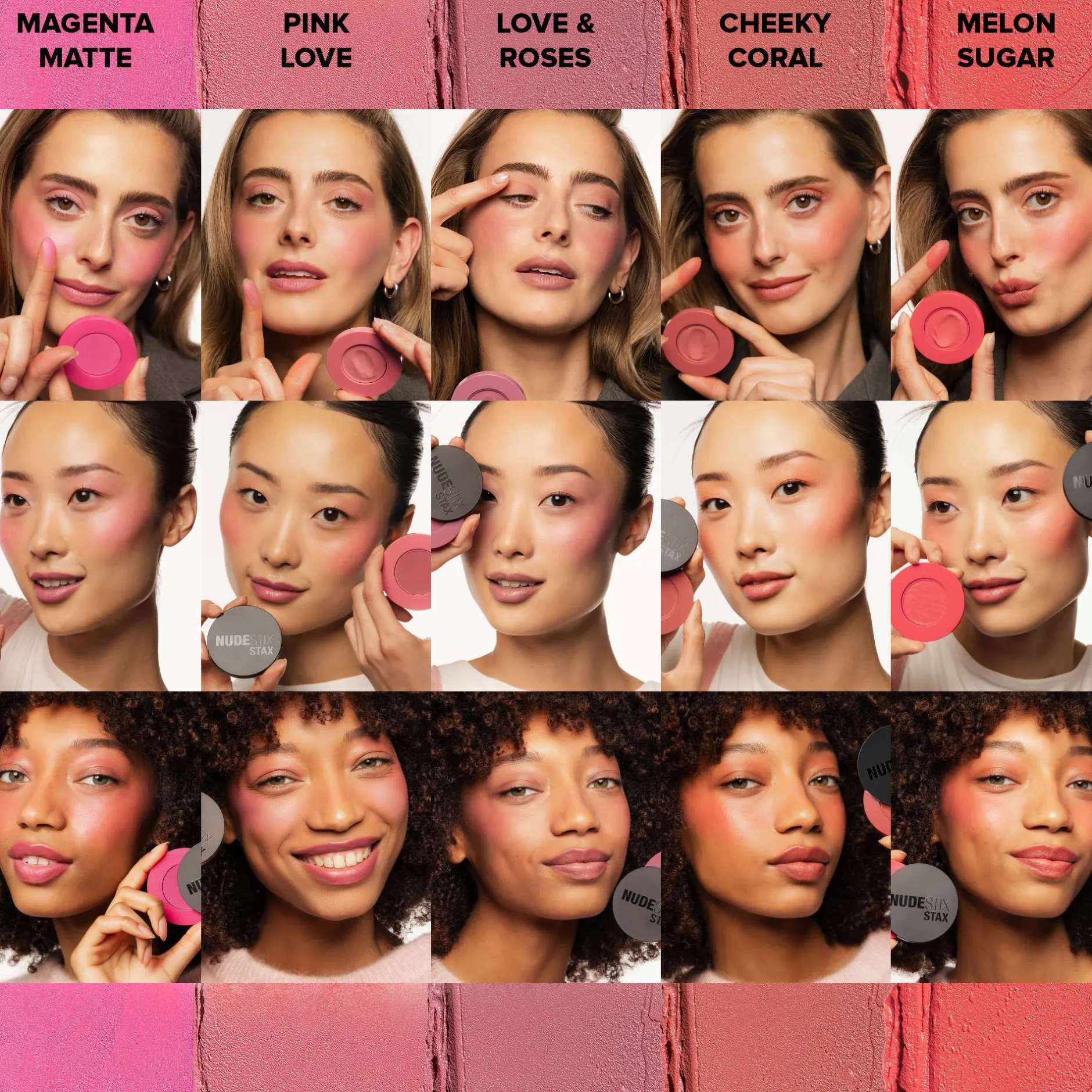 NUDESTIX Stax All Over Color Blush Balm Pink Love 2.5g Best