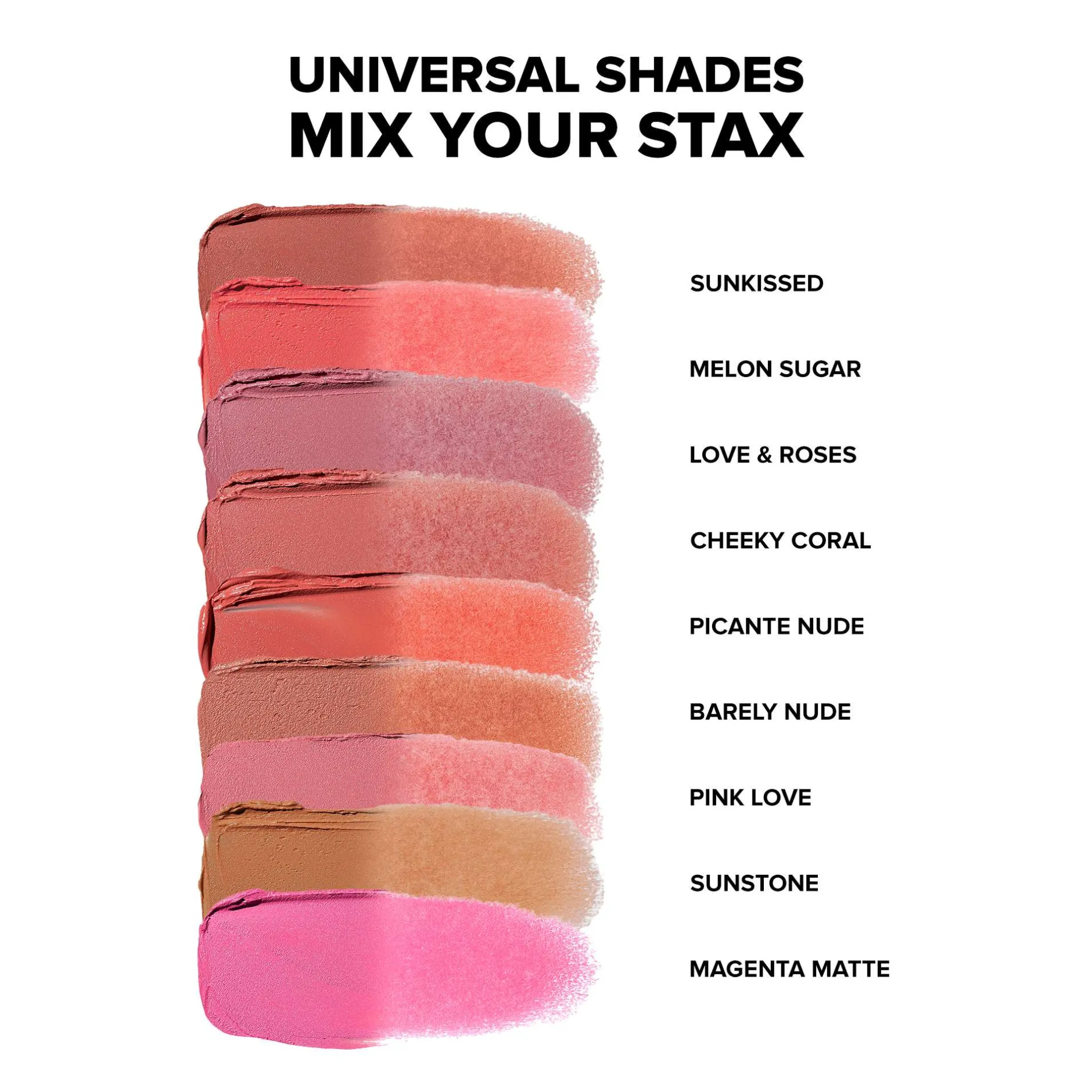 NUDESTIX Stax All Over Color Blush Balm Pink Love 2.5g Best