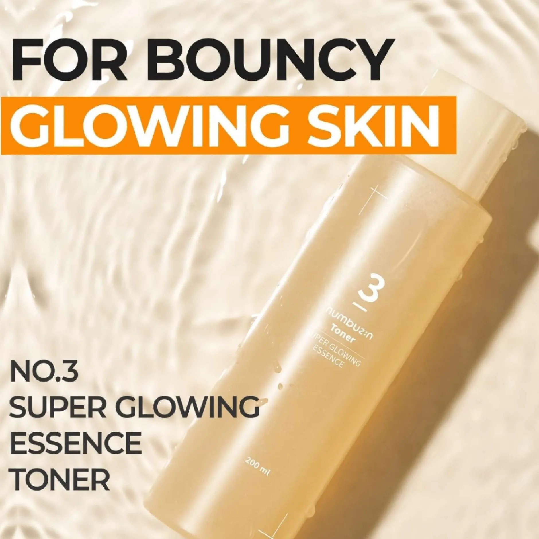 Numbuzin Skincare No. 3 Super Glowing Essence Toner 200ml Sale