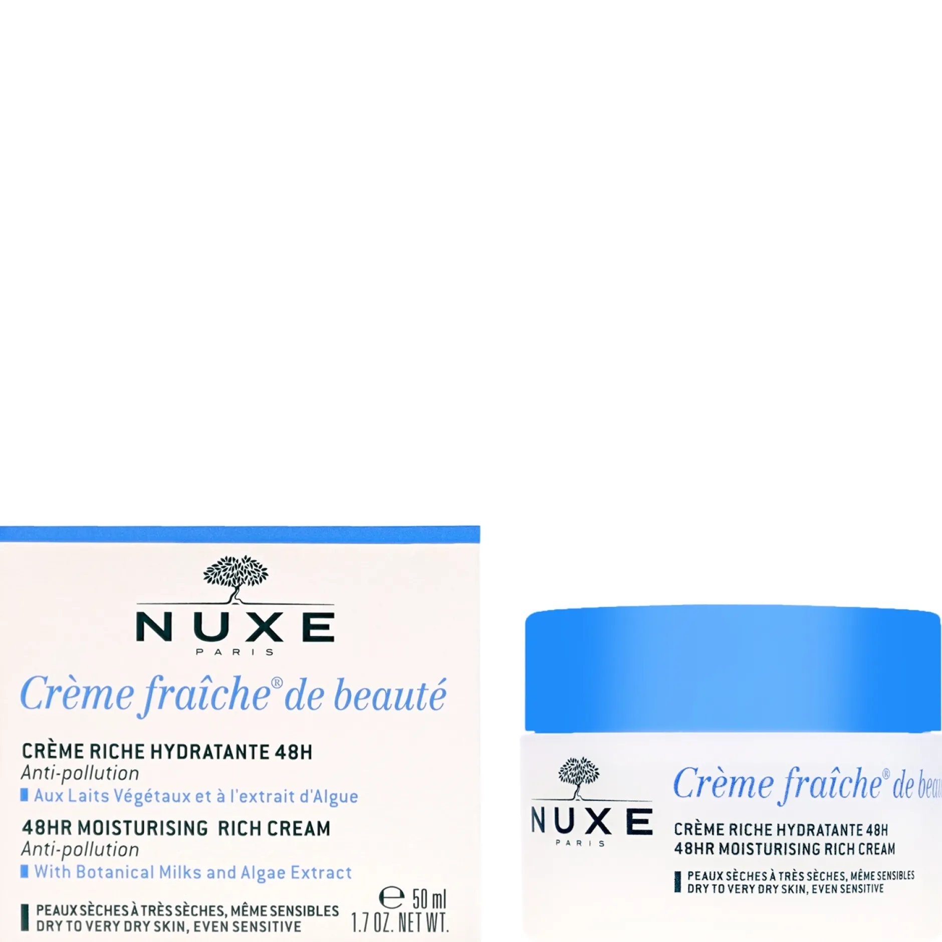 Nuxe Crème Fraîche de Beauté 48HR Moisturising Rich Cream for Dry to Very Dry Sensitive Skin 50ml Hot