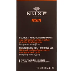 Nuxe Men Moisturising Multi-Purpose Gel 50ml New