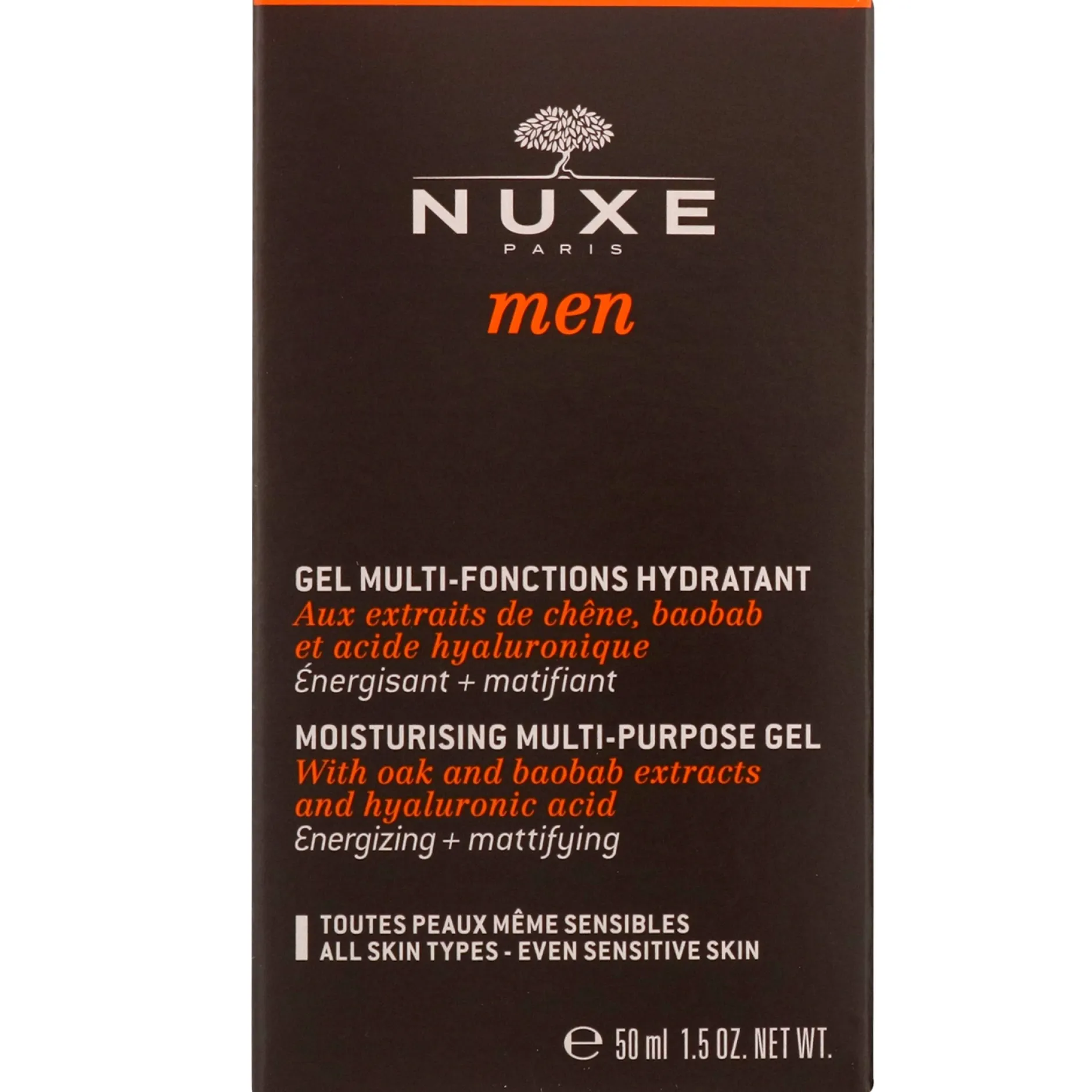 Nuxe Men Moisturising Multi-Purpose Gel 50ml New