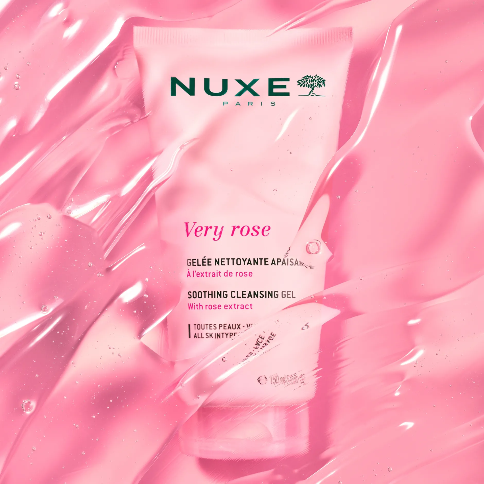 Nuxe Very Rose Soothing Cleansing Gel 150ml Clearance