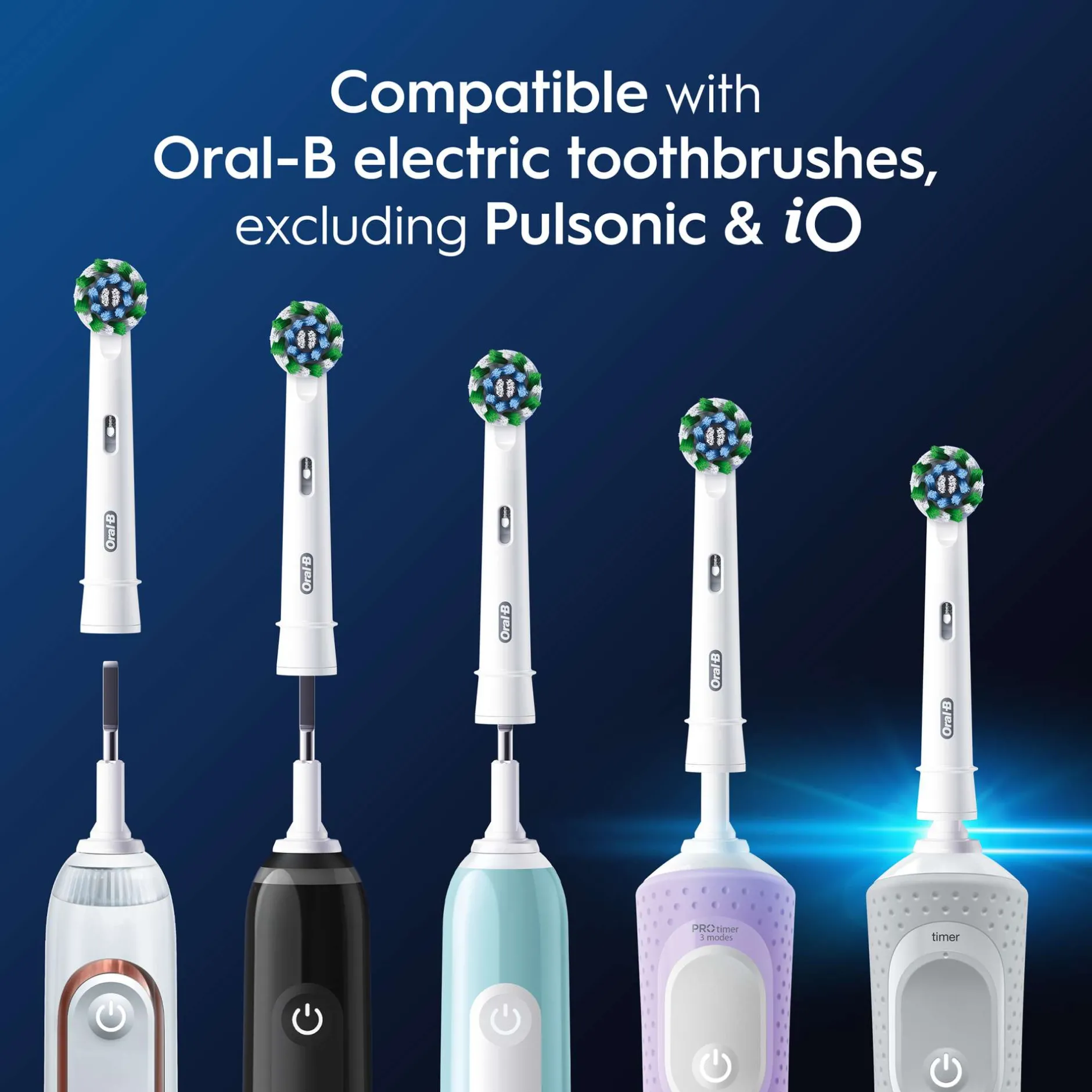Oral-B CrossAction Replacement Heads 8 Pack with X Fillaments Best