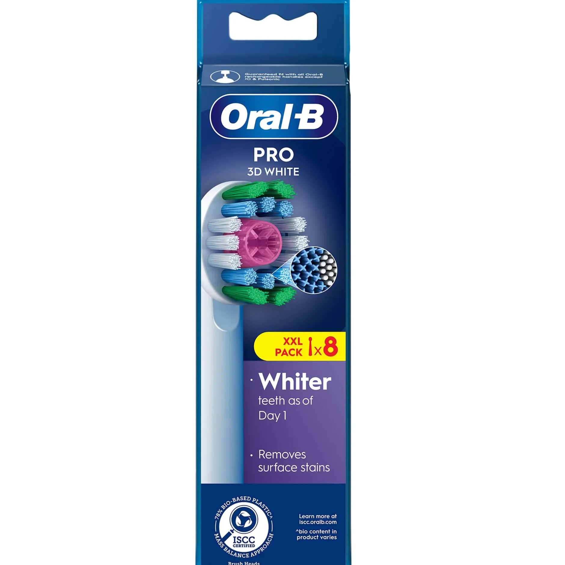 Oral-B 3D White Replacement Heads 8 Pack with X Fillaments Best