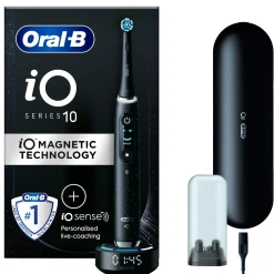 Oral-B iO 10 Cosmic Black Electric Toothbrush with Charging Travel Case Outlet
