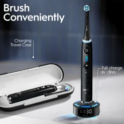 Oral-B iO 10 Cosmic Black Electric Toothbrush with Charging Travel Case Outlet
