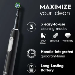 Oral-B Pro 1 Black Electric Toothbrush Discount
