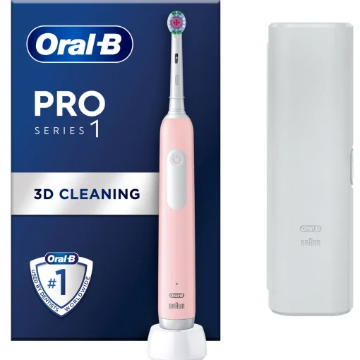 Oral-B Pro 1 Pink Electric Toothbrush Clearance