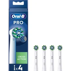 Oral-B Toothbrush Heads Pro Cross Action White Toothbrush Heads 4 Pack Sale