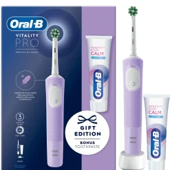 Oral-B Vitality Pro Purple Electric Toothbrush & Toothpaste 75ml Best