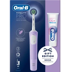 Oral-B Vitality Pro Purple Electric Toothbrush & Toothpaste 75ml Best