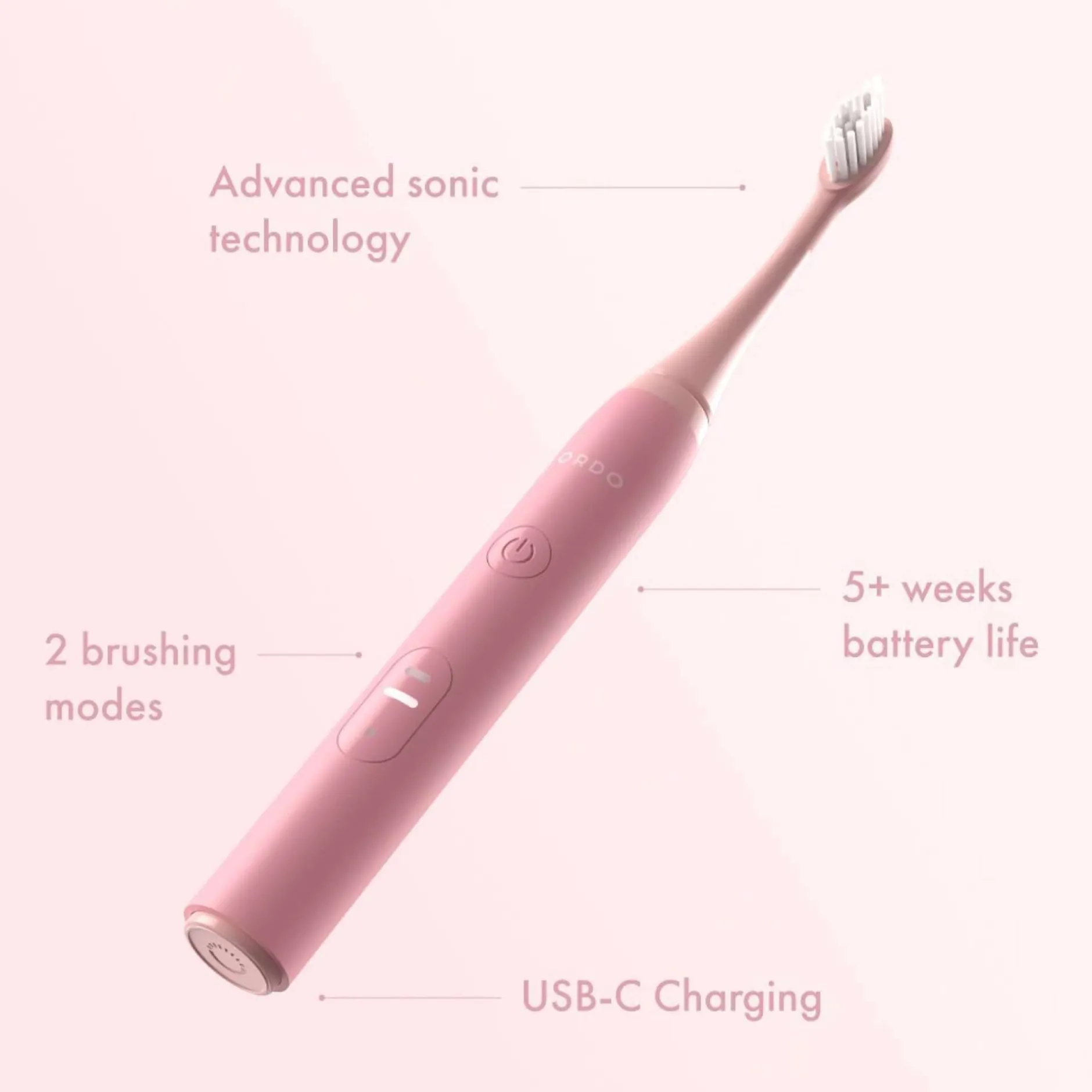 Ordo Sonic Lite Petal Electric Toothbrush Hot