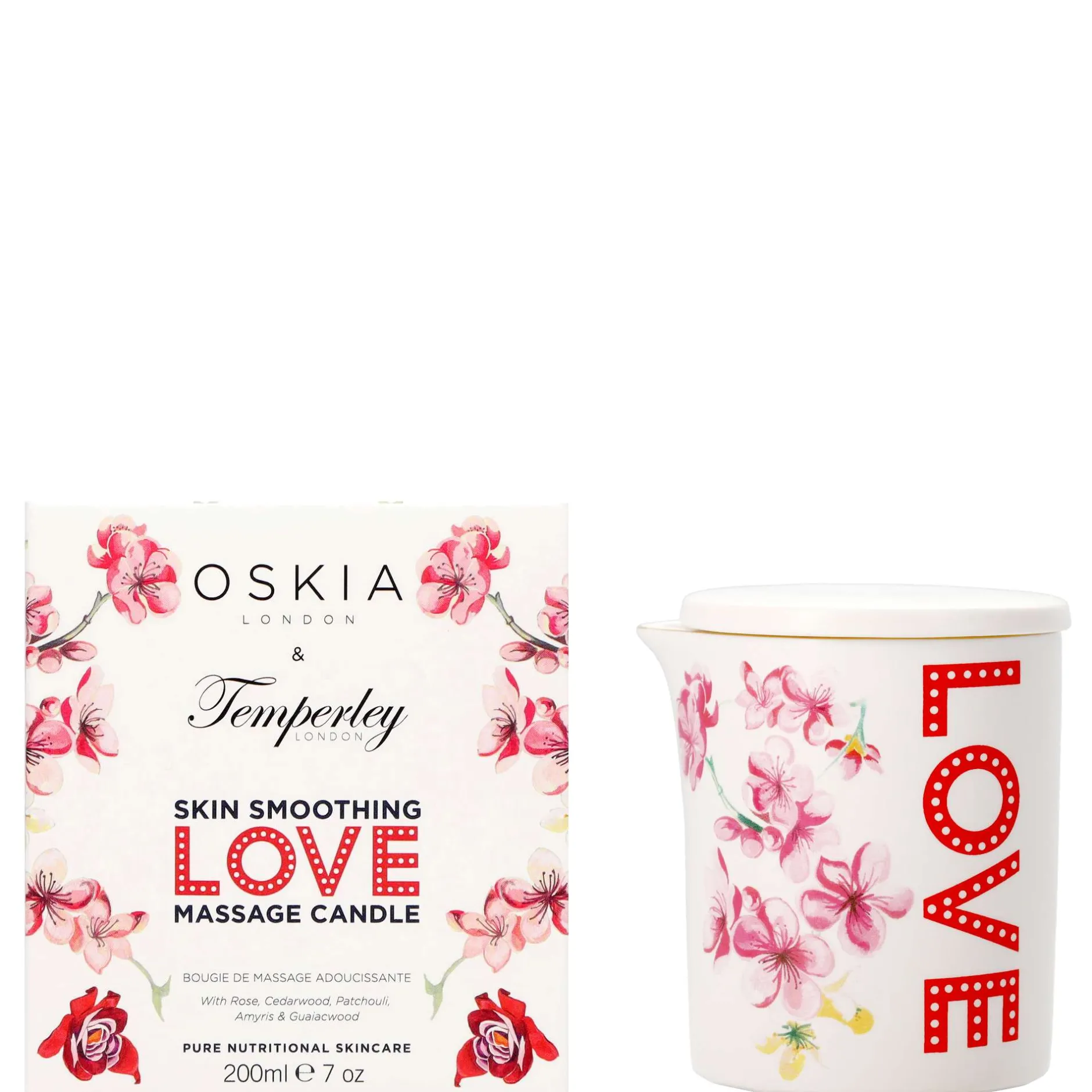 Oskia Bath & Body Love Treatment & Massage Candle 200g Clearance