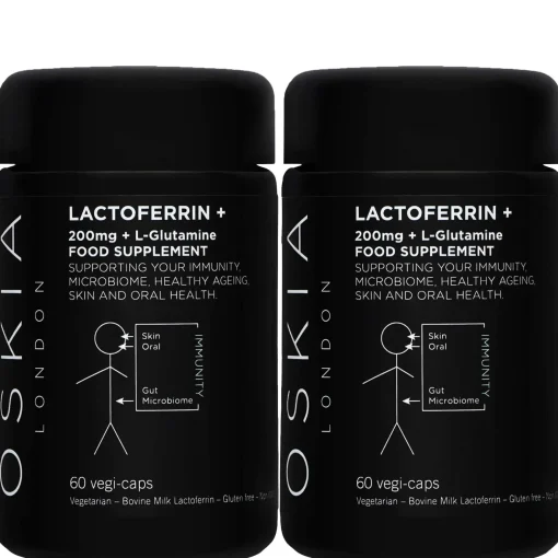 Oskia Bundles Lactoferrin + L-Glutamine Capsules 2 x 60 Discount