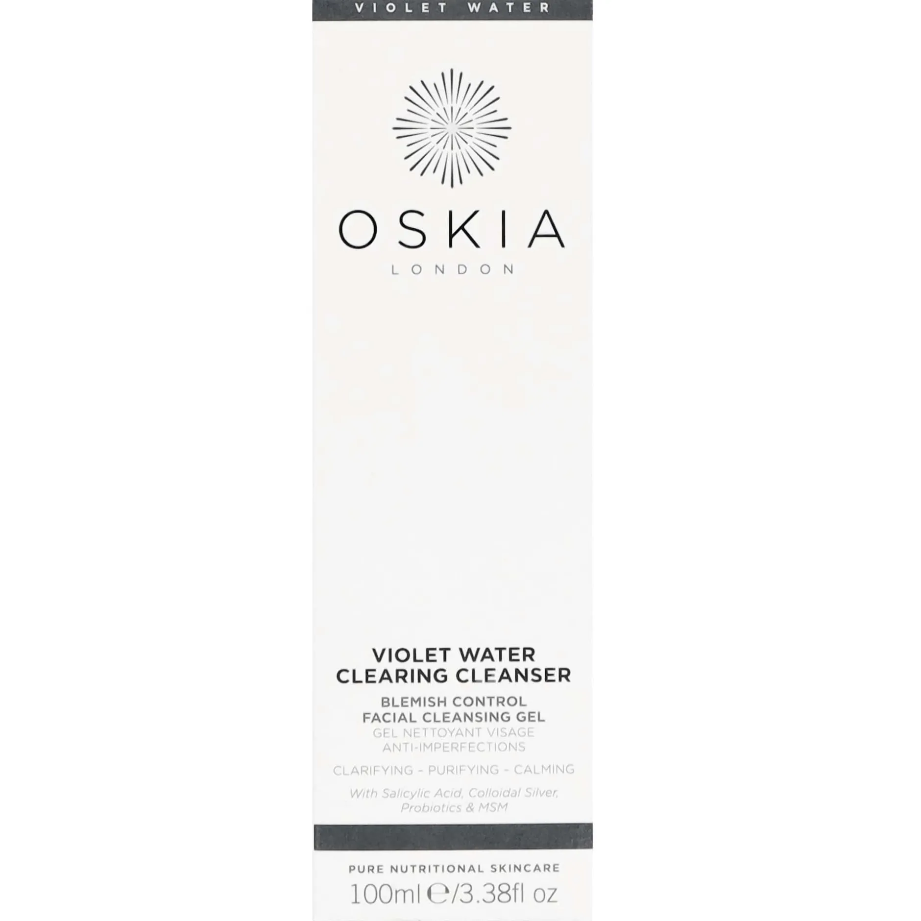 Oskia Cleansers Violet Water Blemish Control Clearing Cleanser 100ml