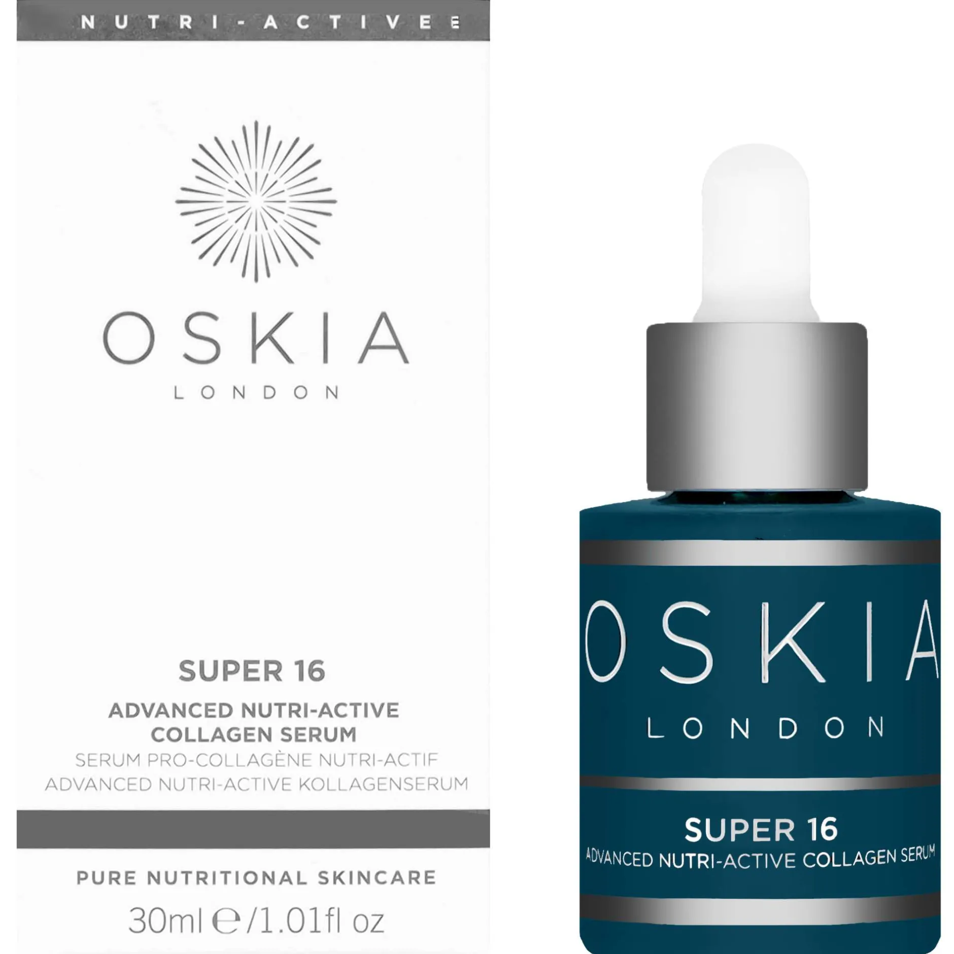 Oskia Facial Oils & Serums Super 16 Advanced Nutri-Active Collagen Serum 30ml Discount
