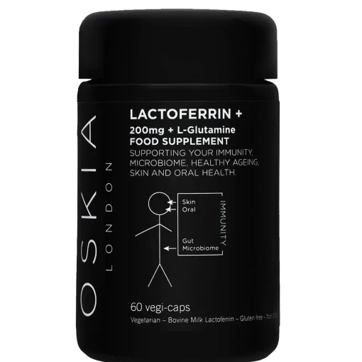 Oskia Supplements Lactoferrin + L-Glutamine Capsules x 60 Clearance