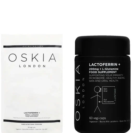 Oskia Supplements Lactoferrin + L-Glutamine Capsules x 60 Clearance