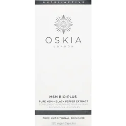 Oskia Supplements MSM Bio-Plus Pure MSM + Black Pepper Extract 120 Capsules Sale