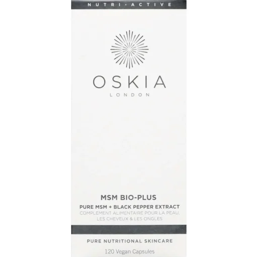 Oskia Supplements MSM Bio-Plus Pure MSM + Black Pepper Extract 120 Capsules Sale