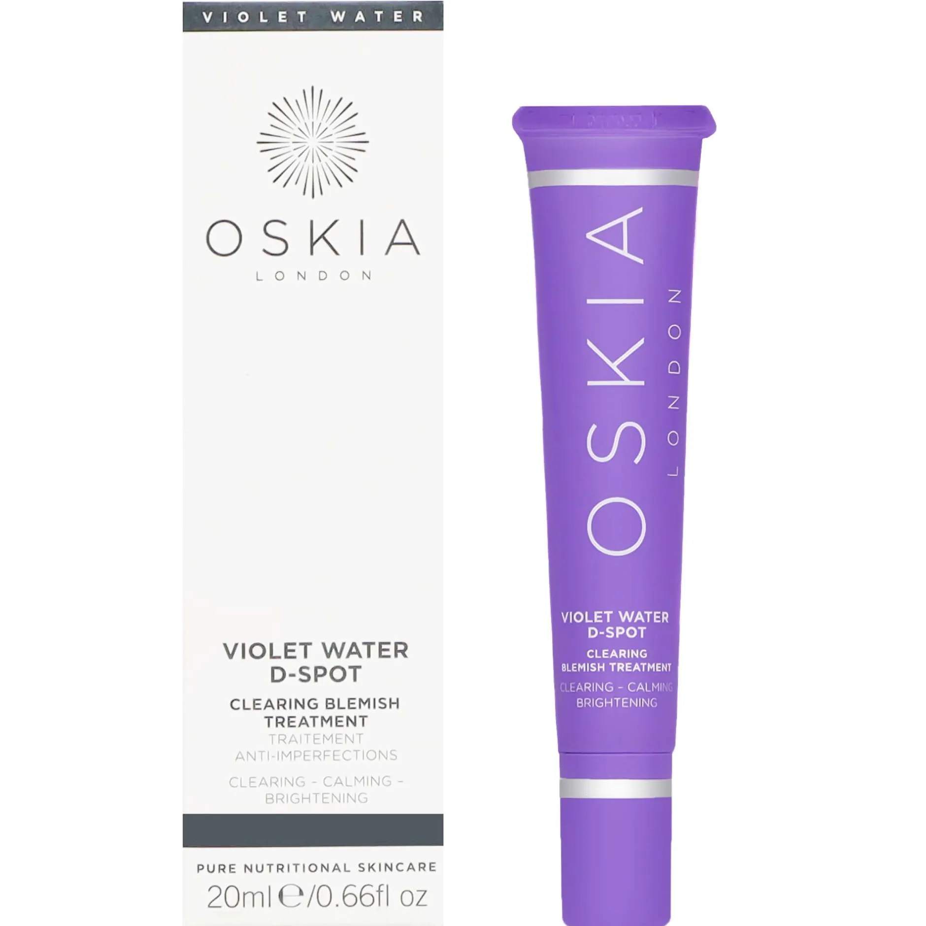 Oskia Treatments Violet Water D-Spot Clearing Blemish Treatment 20ml Hot
