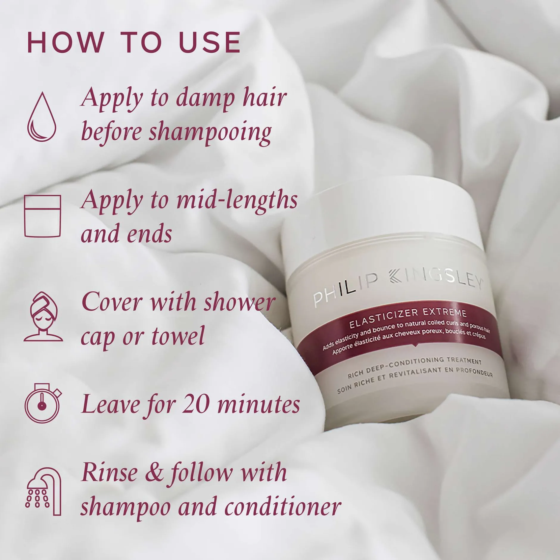 Philip Kingsley Treatments Elasticizer Extreme Rich Deep-Conditioning 150ml New