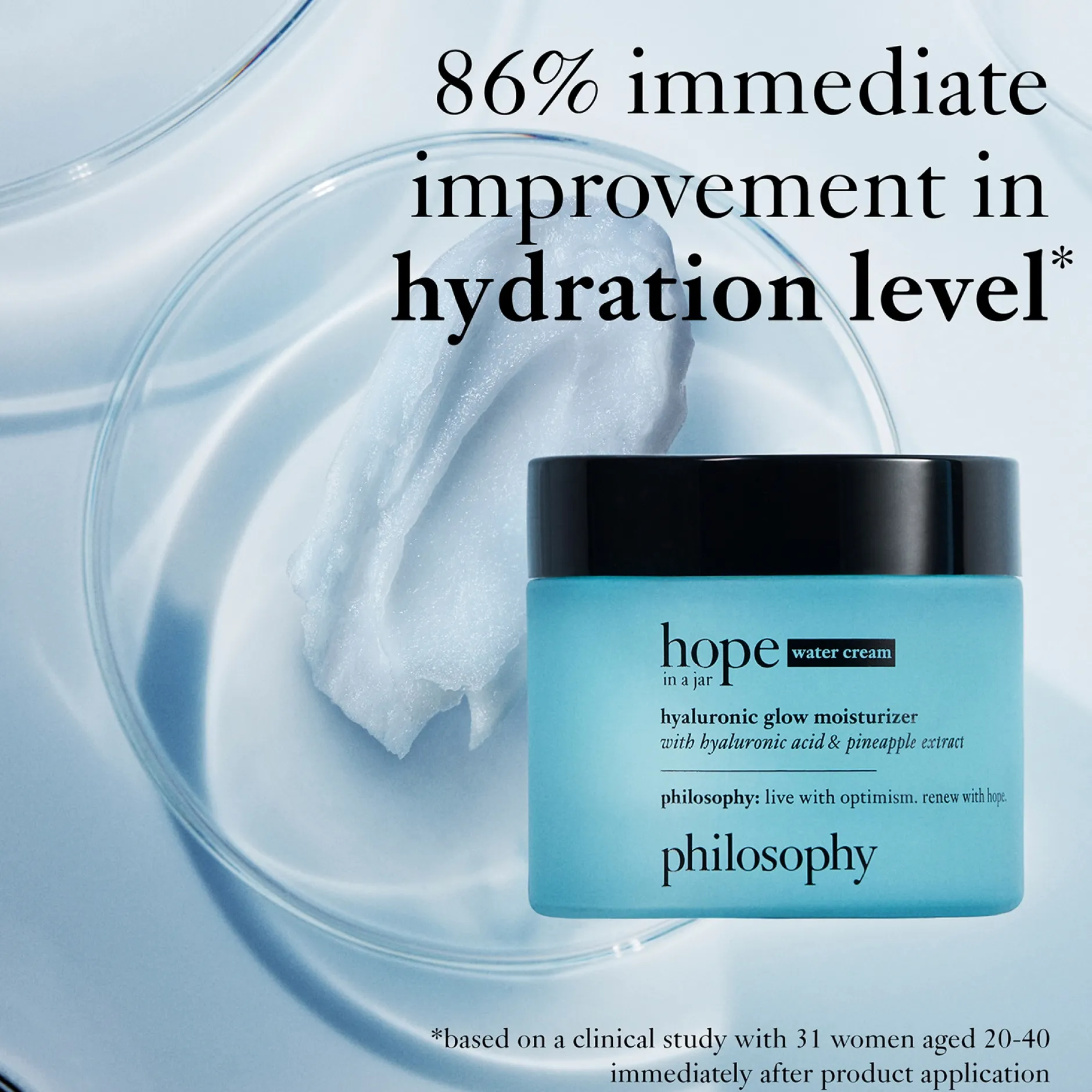 philosophy Hope In A Jar Water Cream Hyaluronic Glow Moisturizer 60ml Sale