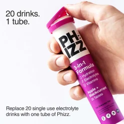 Phizz 3-in-1 Tablets Apple & Blackcurrant Hydration, Electrolytes and Vitamins Effervescent x 60 Tablets Online