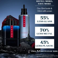 Prada Luna Rossa Ocean Eau de Toilette Refill 150ml Best