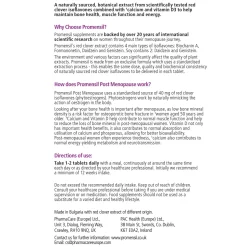 Promensil Menopause Post Menopause x 30 Best