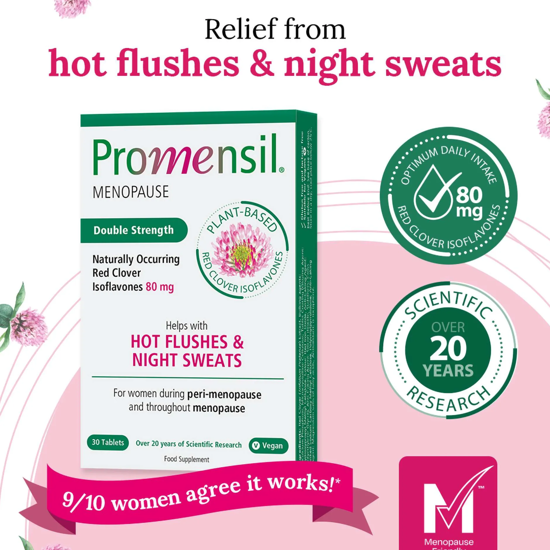 Promensil Starter Menopause Double Strength Tablets x 30 Outlet