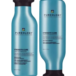 Pureology Bundles Duo: Strength Cure Shampoo and Conditioner for Damaged Hair 266ml New