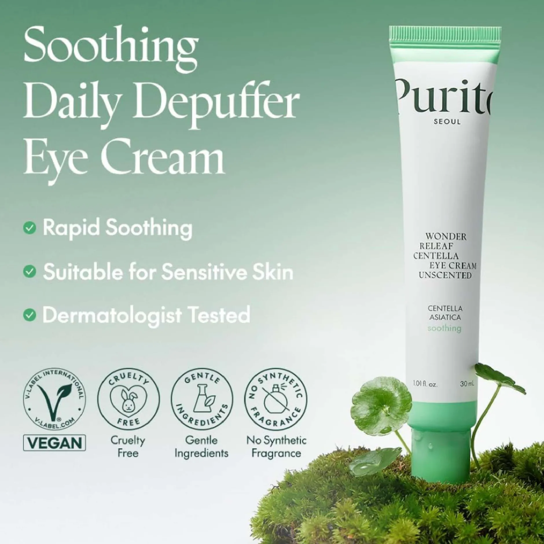 Purito Skincare Wonder Releaf Centella Eye Cream Unscented 30ml Online