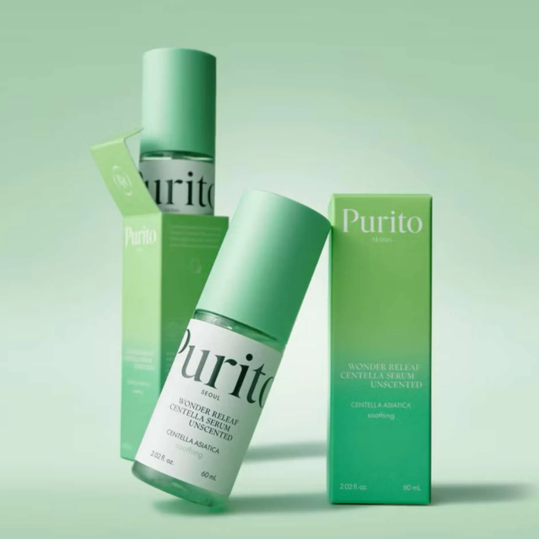 Purito Skincare Wonder Releaf Centella Serum Unscented 60ml Hot