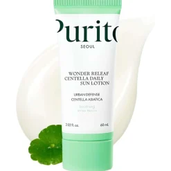 Purito Sun Care Wonder Releaf Centella Daily Sun Lotion SPF50+ PA++++ 60ml Clearance