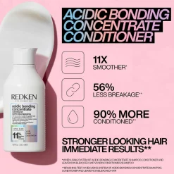 Redken Acidic Bonding Concentrate Conditioner, Bond Repair for Damaged & Colour-Treated Hair 300ml Clearance