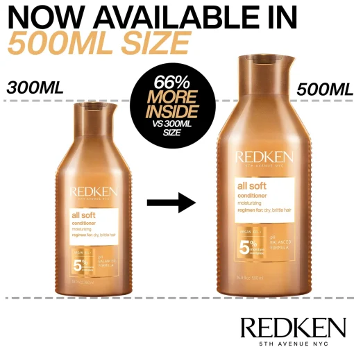Redken All Soft Conditioner, For Dry Hair, Intense Softness and Shine 300ml Online