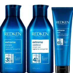 Redken Bundles Trio: Extreme Shampoo 500ml, Extreme Conditioner 500ml & Extreme Mask 250ml Hot