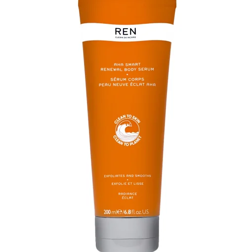 REN Clean Skincare Body AHA Smart Renewal Body Serum 200ml / 6.8 fl.oz. New