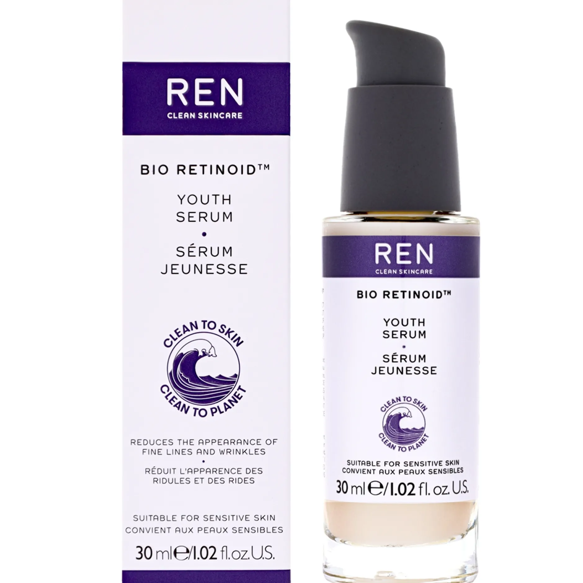 REN Clean Skincare Face Bio Retinoid Youth Serum 30ml Sale