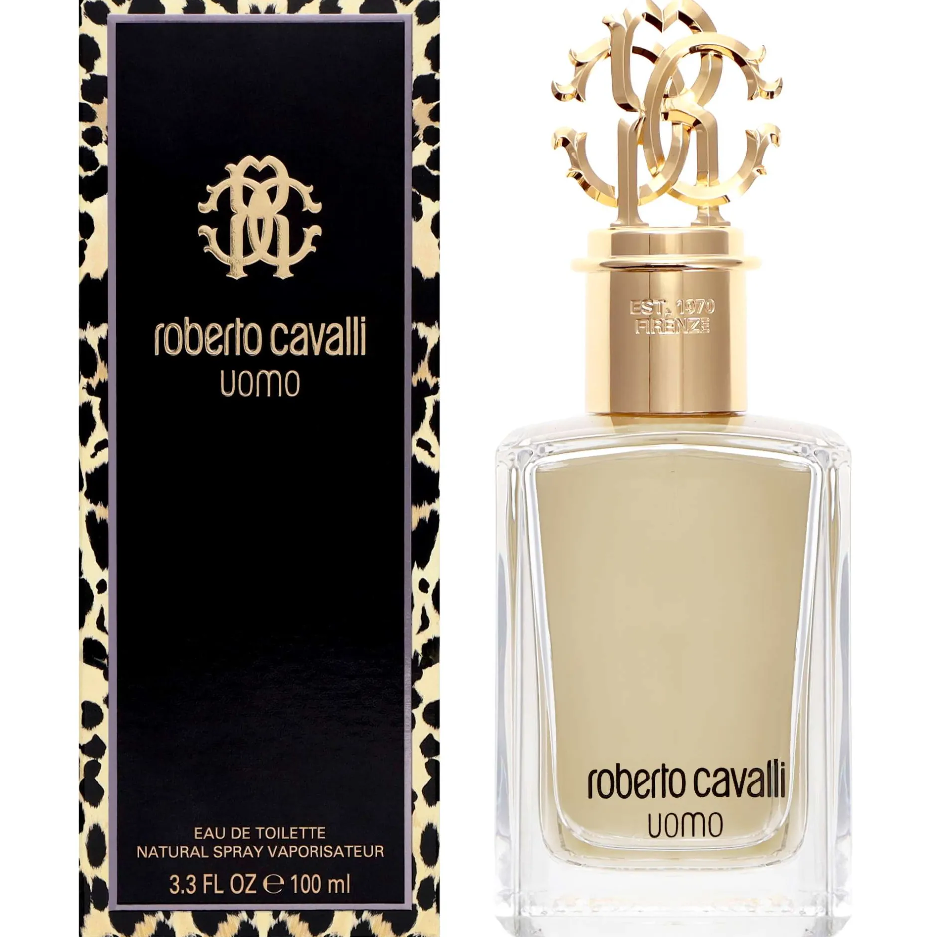 Roberto Cavalli Uomo Eau de Toilette Spray 100ml Hot