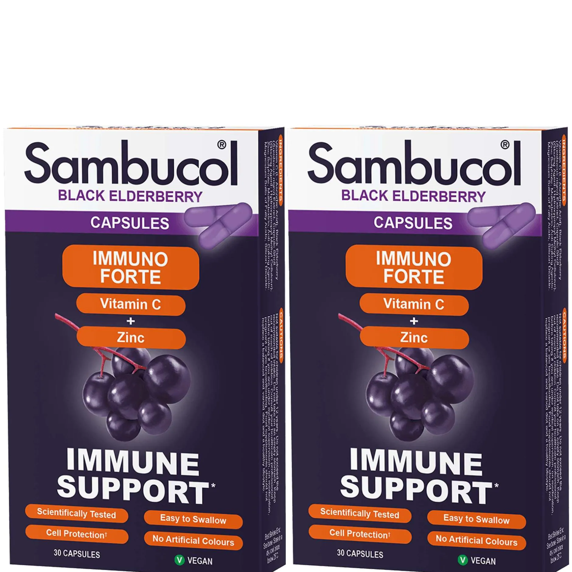 Sambucol Bundles Black Elderberry Immuno Forte Capsules 2 x 30 Clearance