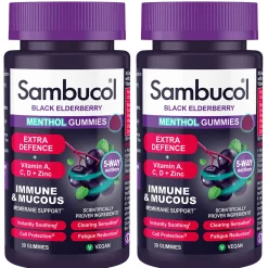 Sambucol Bundles Extra Defense Menthol Gummies 2 x 30 Sale