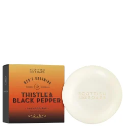 Scottish Fine Soaps Company Thistle & Black Pepper Shampoo Bar 100g New