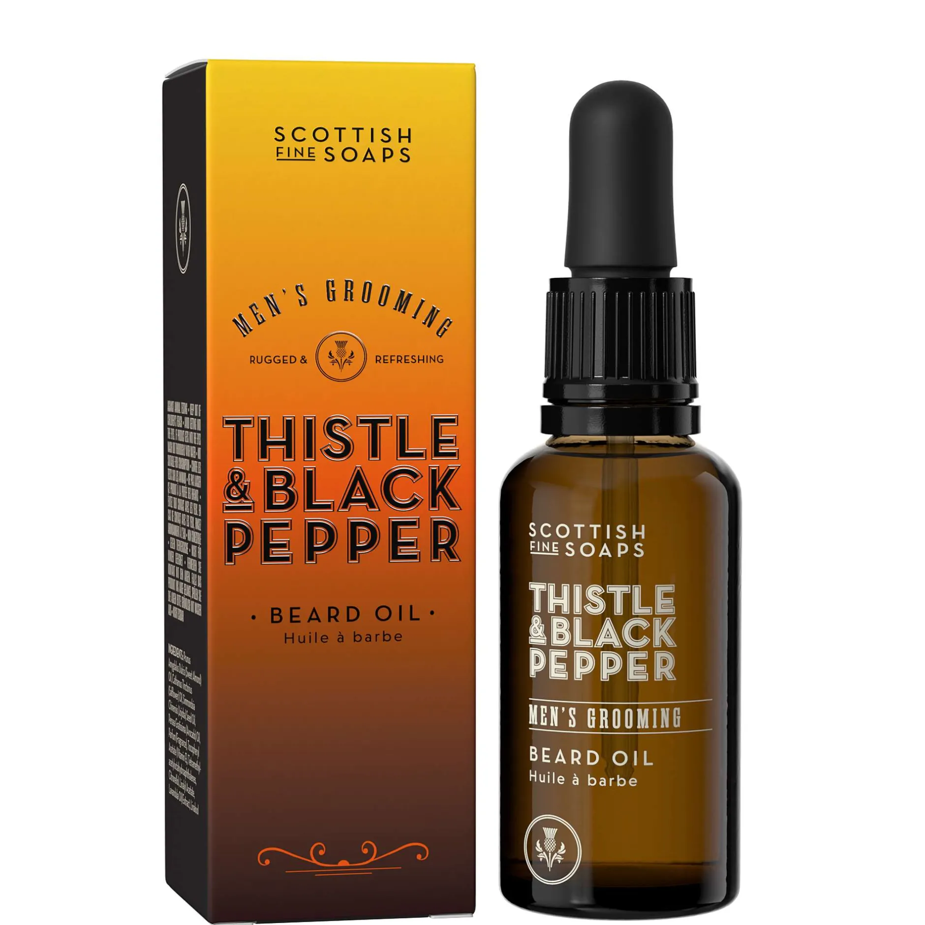 Scottish Fine Soaps Company Thistle & Black Pepper Beard Oil 30ml Clearance